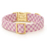 Thistle Gingham Dog Collar