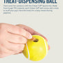 Planet Dog Orbee-Tuff Tennis Ball Dog Chew Toy Yellow