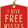 I Give Free Kisses Collar Charm