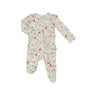 Ruby's Garden Ruffle Zipper Footie