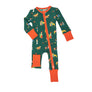 2 WAY ZIPPER ROMPER WAFFLE / THERMAL - DOGGIE CHRISTMAS