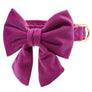 Plum Velvet Lady Dog Bow