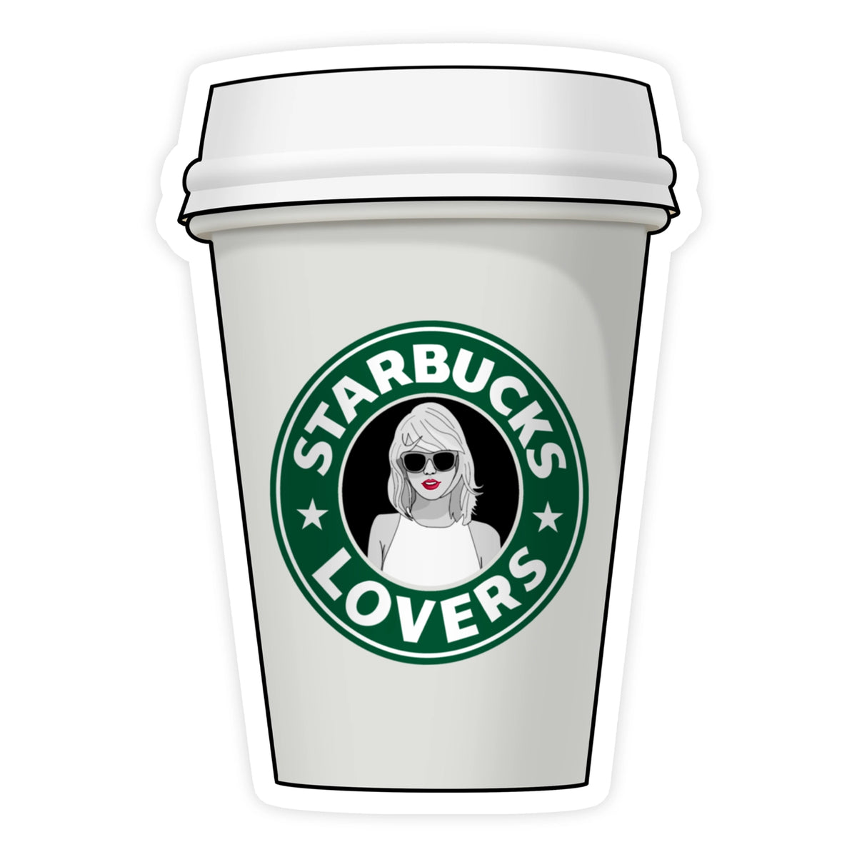 Starbucks Lovers Sticker – Enchanted on Main