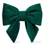 Forest Green Velvet Holiday Lady Dog Bow