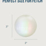 Planet Dog Orbee-Tuff Strobe Ball Light Up Dog Toy White