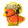 DuraForce Duck Tiger - Orange, Durable, Squeaky Dog Toy
