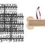 Christmas Wooden Bone Letterboard Pet Ornament