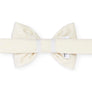 Ivory Velvet Dog Bow Tie