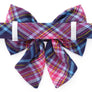 Camilla Plaid Flannel Fall Lady Dog Bow