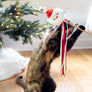 Holiday Santa Cat Christmas Teaser Wand Toy