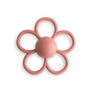 DAISY RATTLE TEETHER (DUSTY ROSE)
