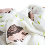 Hedgehog Deluxe Muslin Swaddle Blanket