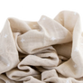 Cotton Muslin Swaddle Blanket - Taupe Cross