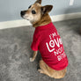 I'M A LOVER NOT A BITER Pet Graphic Sweatshirt