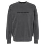 In My Dog Mom Era Embroidered Crew Sweatshirt - Pigment Black