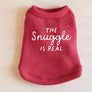 THE SNUGGLE IS REAL Pet Graphic Sweatshirt: HEATHER CRANBERRY