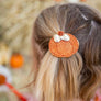 Pumpkin Hair Clip Trio