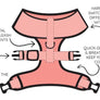 Dog Reversible Harness - One Hot Pupperoni