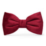 Burgundy Velvet Dog Bow Tie