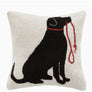 Labrador Dog & Leash Hook Pillow