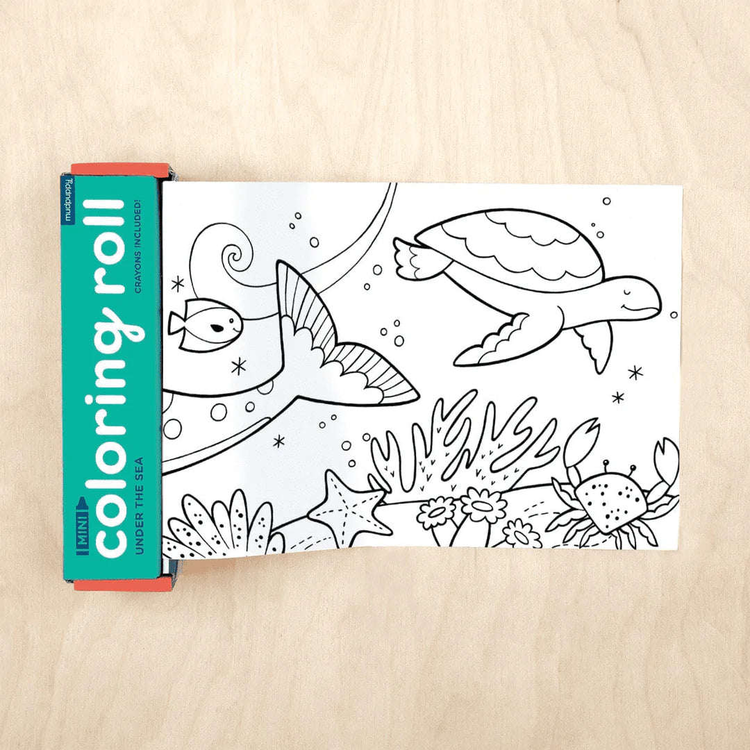 Under The Sea Mini Coloring Roll – Bubs' and Betty's