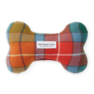 Buchanan Plaid Flannel Dog Squeaky Toy