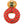 Mighty Ring - Red, Durable, Squeaky Dog Toy, No Stuffing