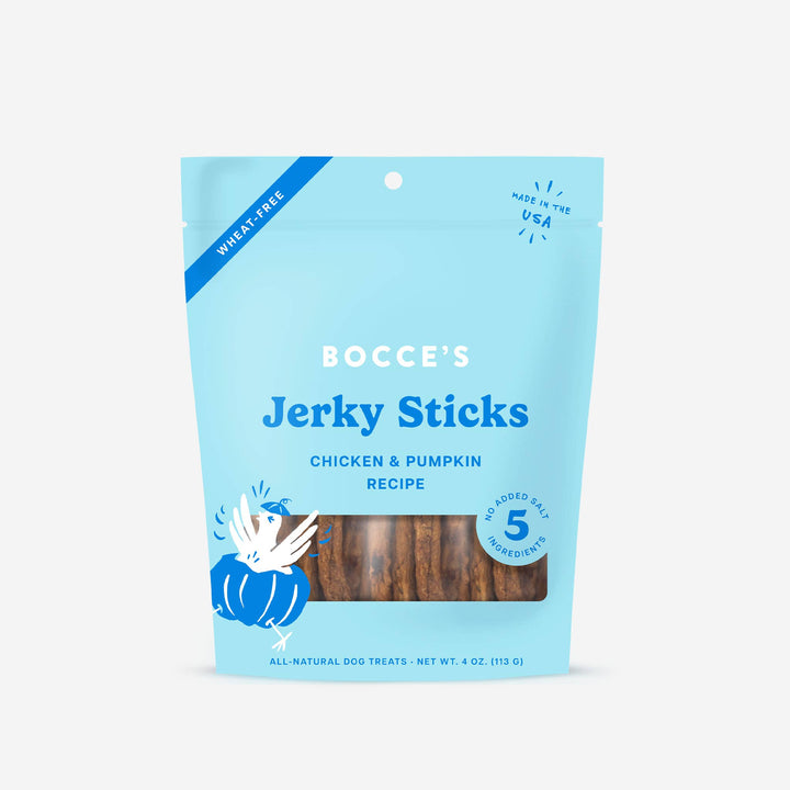 Bocce's Bakery Grazers Chicken & Pumpkin Jerky Sticks
