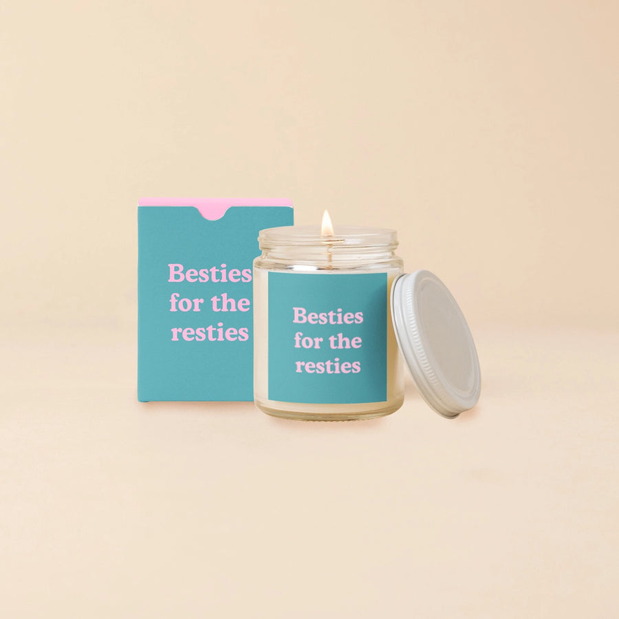 Candle Jar w/Lid - Besties for the Resties