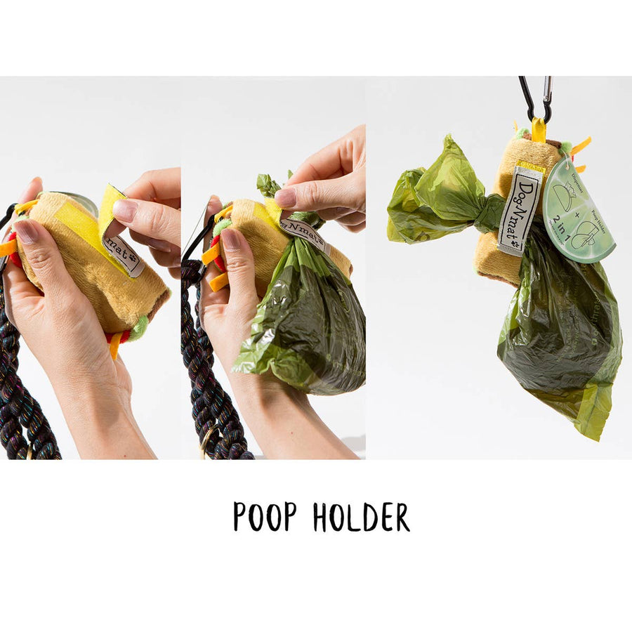 Taco Poop Bag Dispenser and Poop Holder