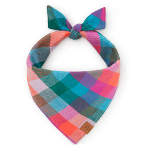 Color Pop Flannel Fall Dog Bandana