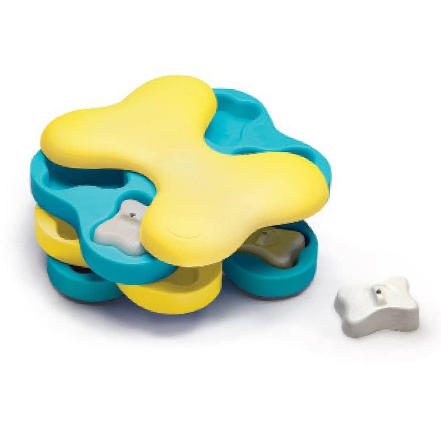 Nina Ottosson Dog Tornado Interactive Dog Toy Blue/Yellow