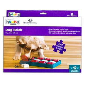 Nina Ottosson Dog Brick Interactive Treat Dog Puzzle Blue