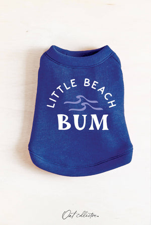 LITTLE BEACH BUM Pet Graphic Sweatshirt: HEATHER ROYAL BLUE