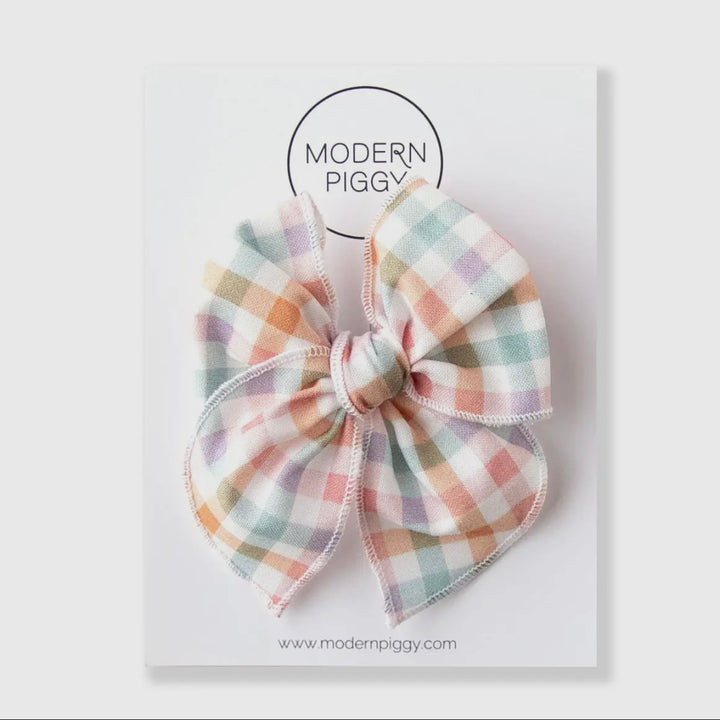 Easter Gingham | Petite Party Bow