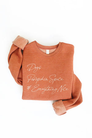 DOGS and PUMPKIN SPICE Graphic Sweatshirt