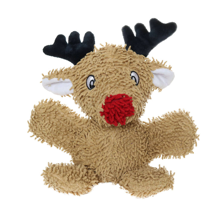 Mighty Microfiber Ball Reindeer, Holiday Squeaky Dog Toy