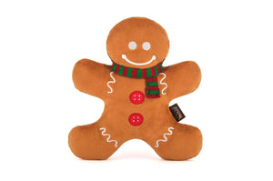 Holiday Classic Gingerbread Man - Pet Plush Toy for Dogs