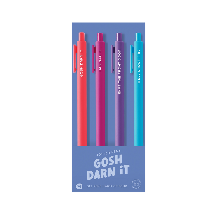Pen Jotter Sets-Gosh Darn It 4 Pack