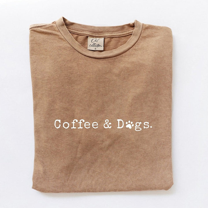 COFFEE AND DOGS MINERAL GRAPHIC TOP - TOAST
