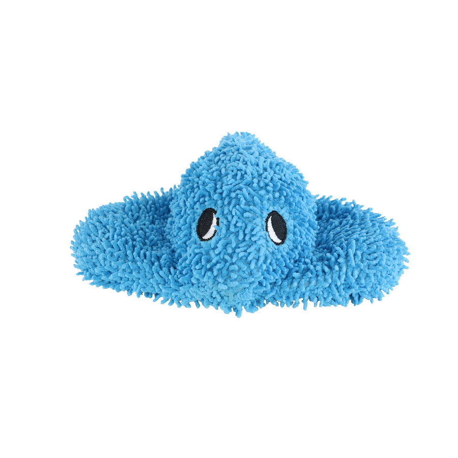 Mighty Microfiber Ball Med Stingray Blue, Squeaky Dog Toy