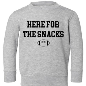 Here For The Snacks Toddler Children's Sweatshirt