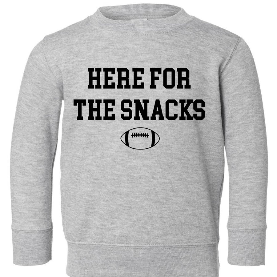 Here For The Snacks Toddler Children's Sweatshirt