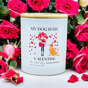 My Dog is My Valentine Candle