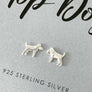 Labrador 'Top Dog' Sterling Silver Stud Earrings