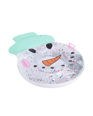 MR. SNOWMAN CONFETTI FILLED INFLATABLE SNOW TUBE