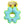 DuraForce Med Gear Ring - Blue, Durable, Squeaky Dog Toy