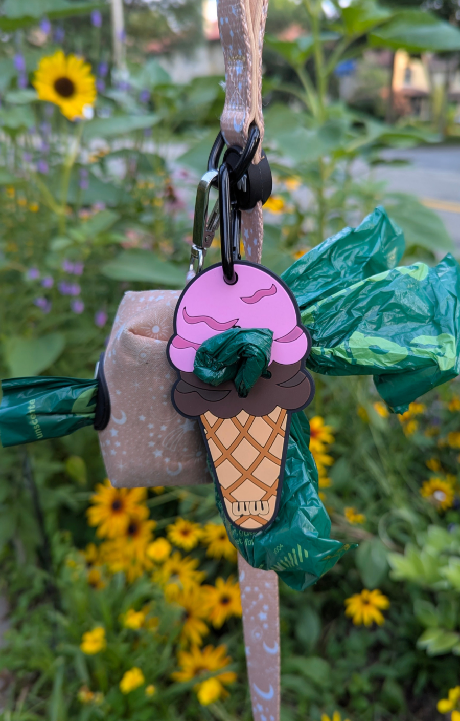 Ice Cream Cone Poopy Loop® Used Dog Waste Bag Holder