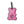 Pink Gummy Bear Poopy Loop Used Dog Waste Bag Holder