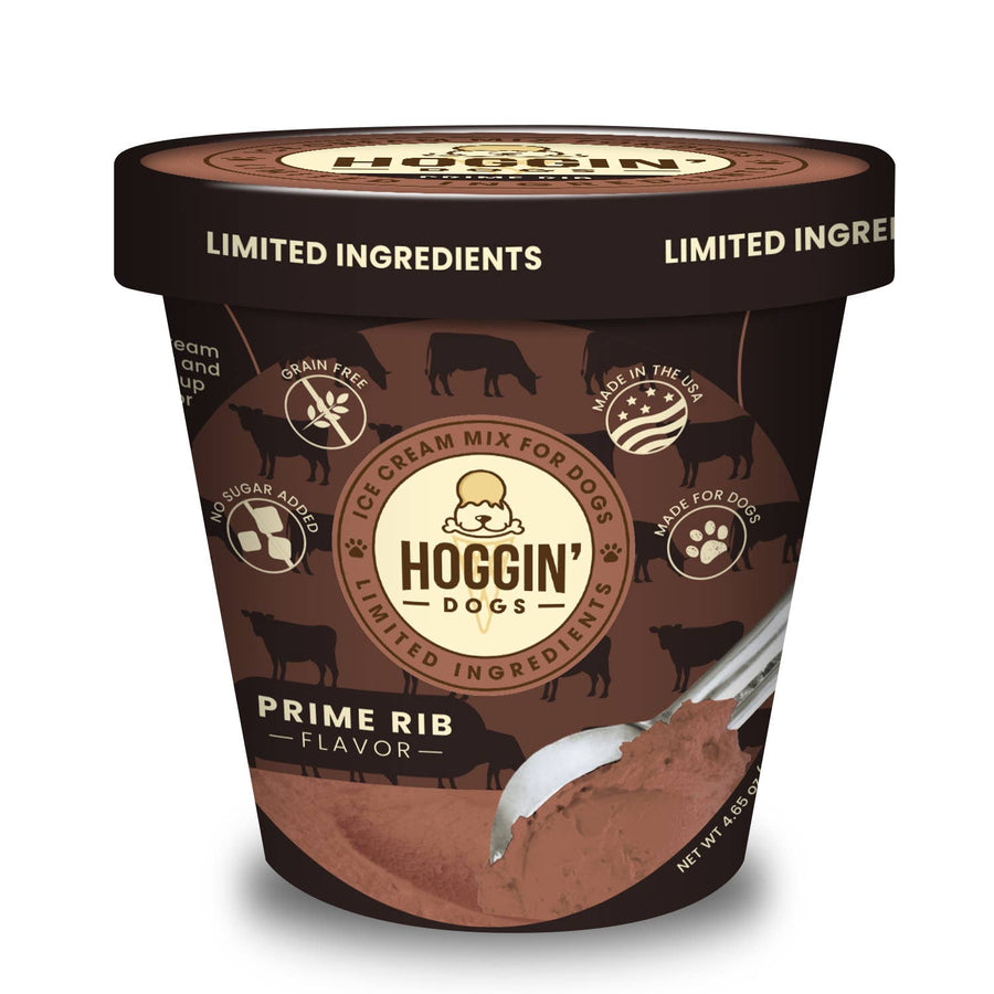Hoggin' Dogs No Sugar Added Ice Cream Mix for Dogs- Prime Rib